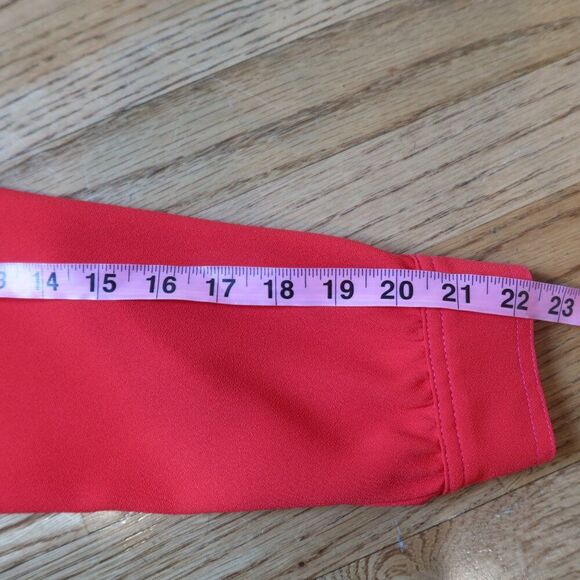 J.Crew Red Bow Neck Dress 4 holiday formal event party chic classic aline knee - Picture 11 of 12